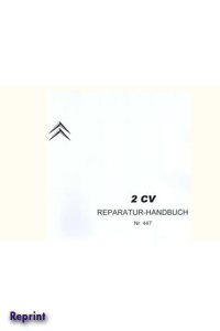 CitroÃ«n 2CV Repair manual No 447